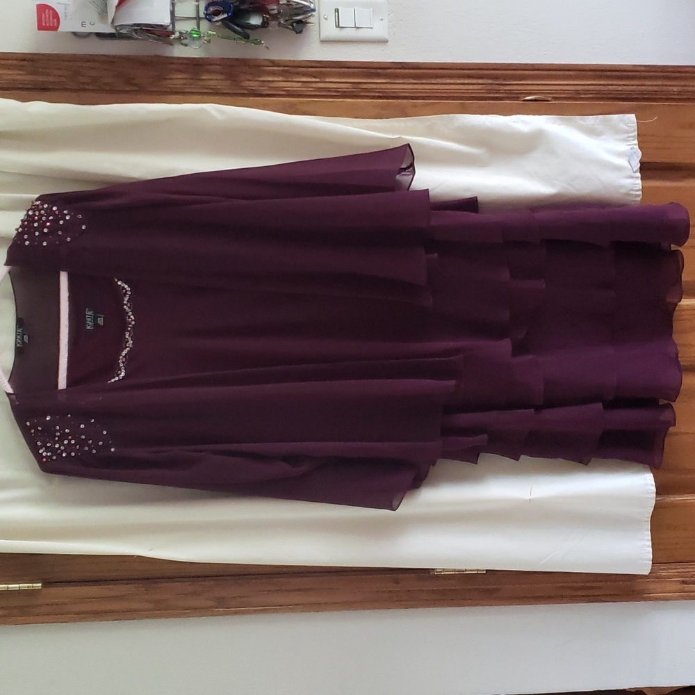 Ignite Dark Plum or Deep Merlot Eyelash Dress 20W